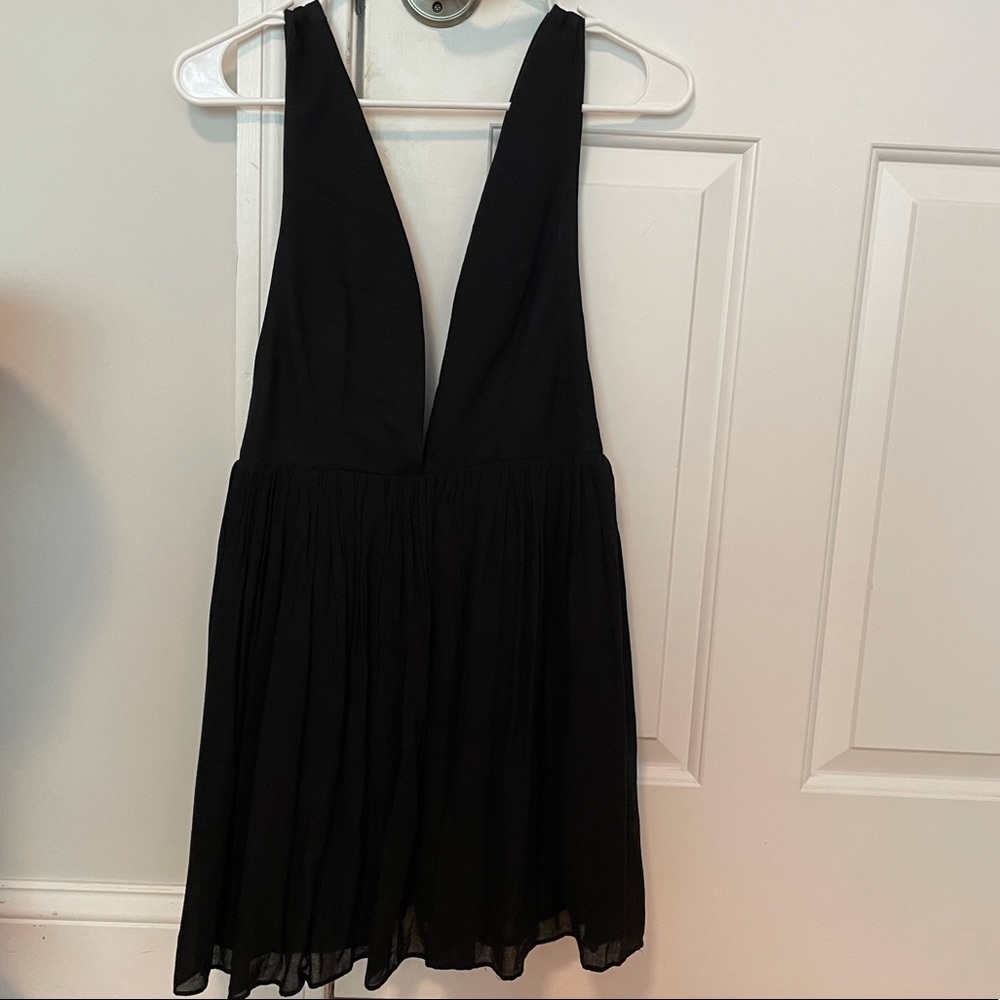 Never Worn Tobi Deep V Black Dress